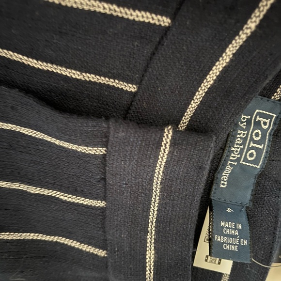 Polo by Ralph Lauren Striped Linen Wide - Leg Pant Sz. 4 - Picture 7 of 8